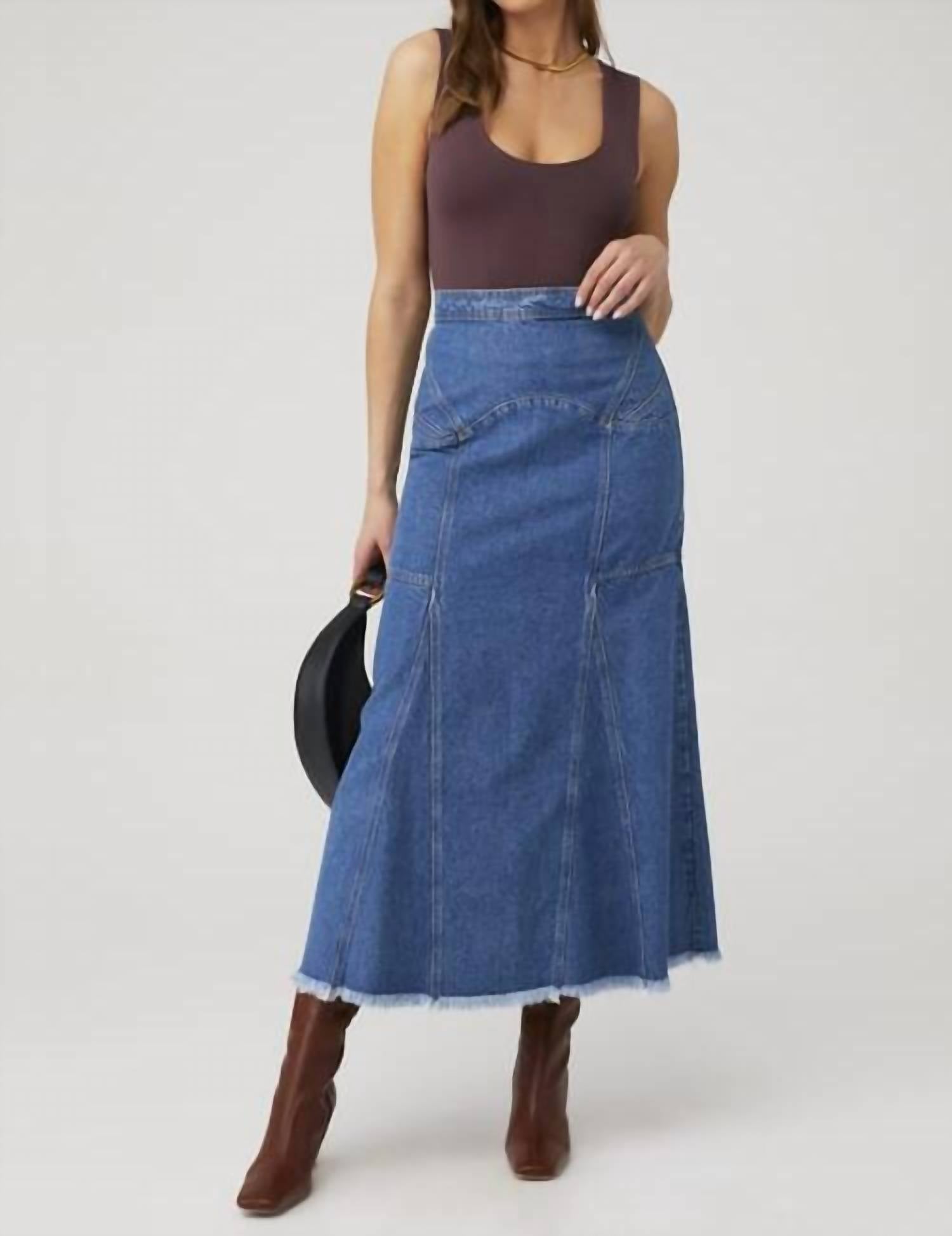 Spell - Muse Denim Maxi Skirt