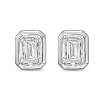 Diana M Jewels - Women's Emerald Lab-grown Diamond Stud Earrings (9.00 Tcw) - Elegant Plus