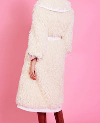Jayley - Knitted Faux Shearling Coat