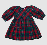 PINK CHICKEN Maribelle Dress in red tartan 1 - kids' dress - detail view