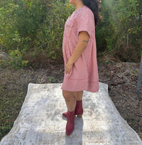Star Drop - Short Twill Swing Dress
