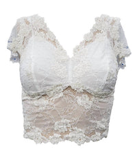 Grace Lace Hand Beaded Cami With Sleeves