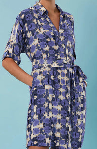 Nic + Zoe - Shibori Stone Belted Devon Dress