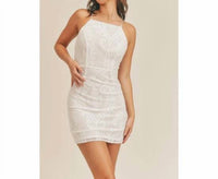 Sage The Label - Pearly Paige Lace Open Back Mini Dress