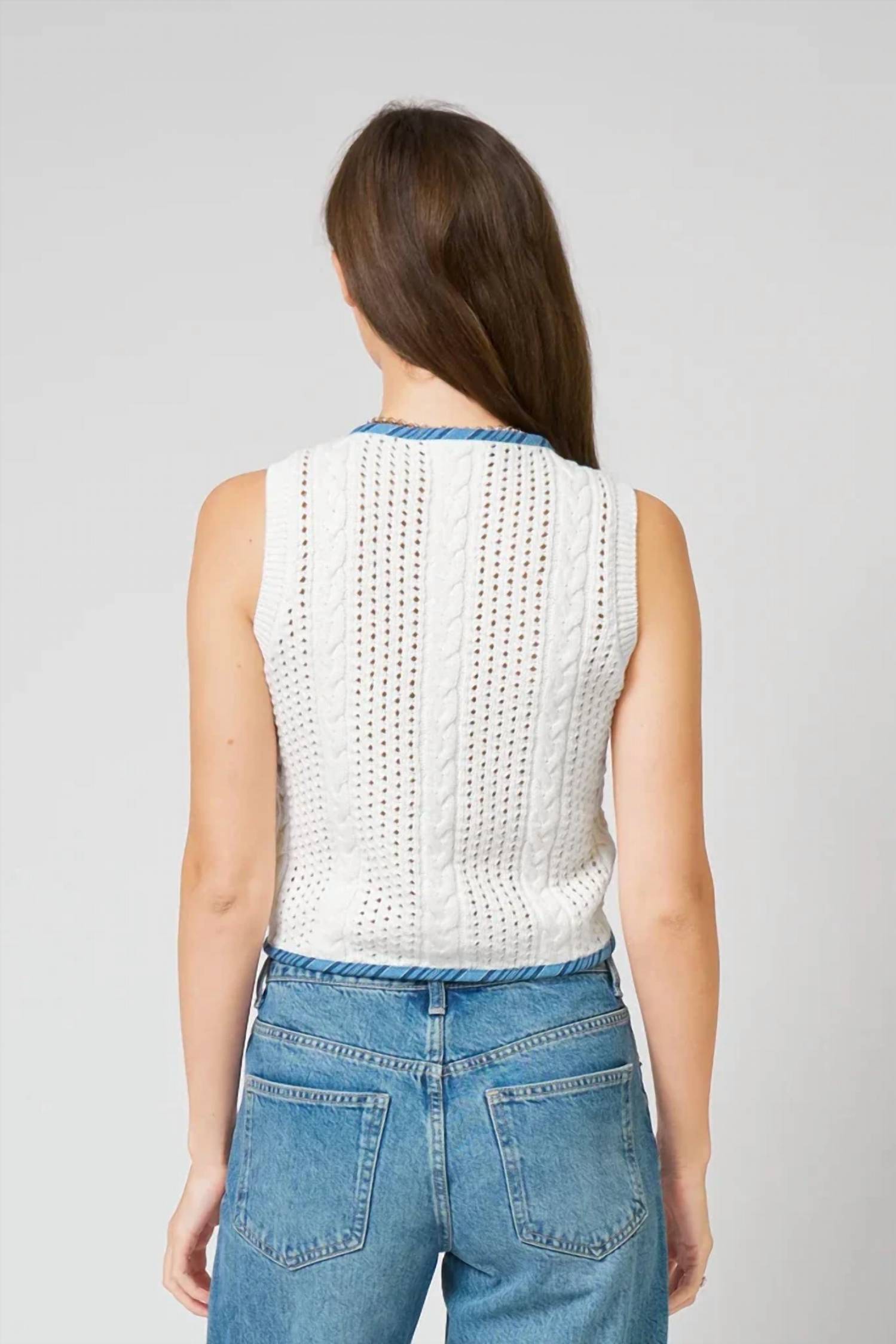 Central Park West - Brooklyn Open Stitch Vest