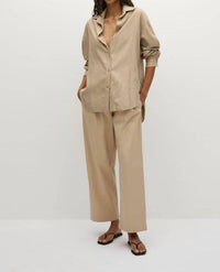 Faithfull The Brand - Sable Cotton Trouser Pants
