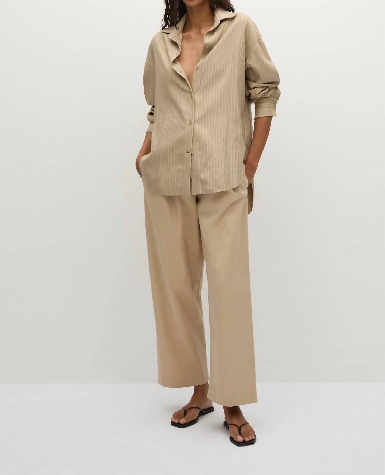 Faithfull The Brand - Sable Cotton Trouser Pants