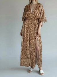 Kld. Signature - V-neck Kimono Midi Dress