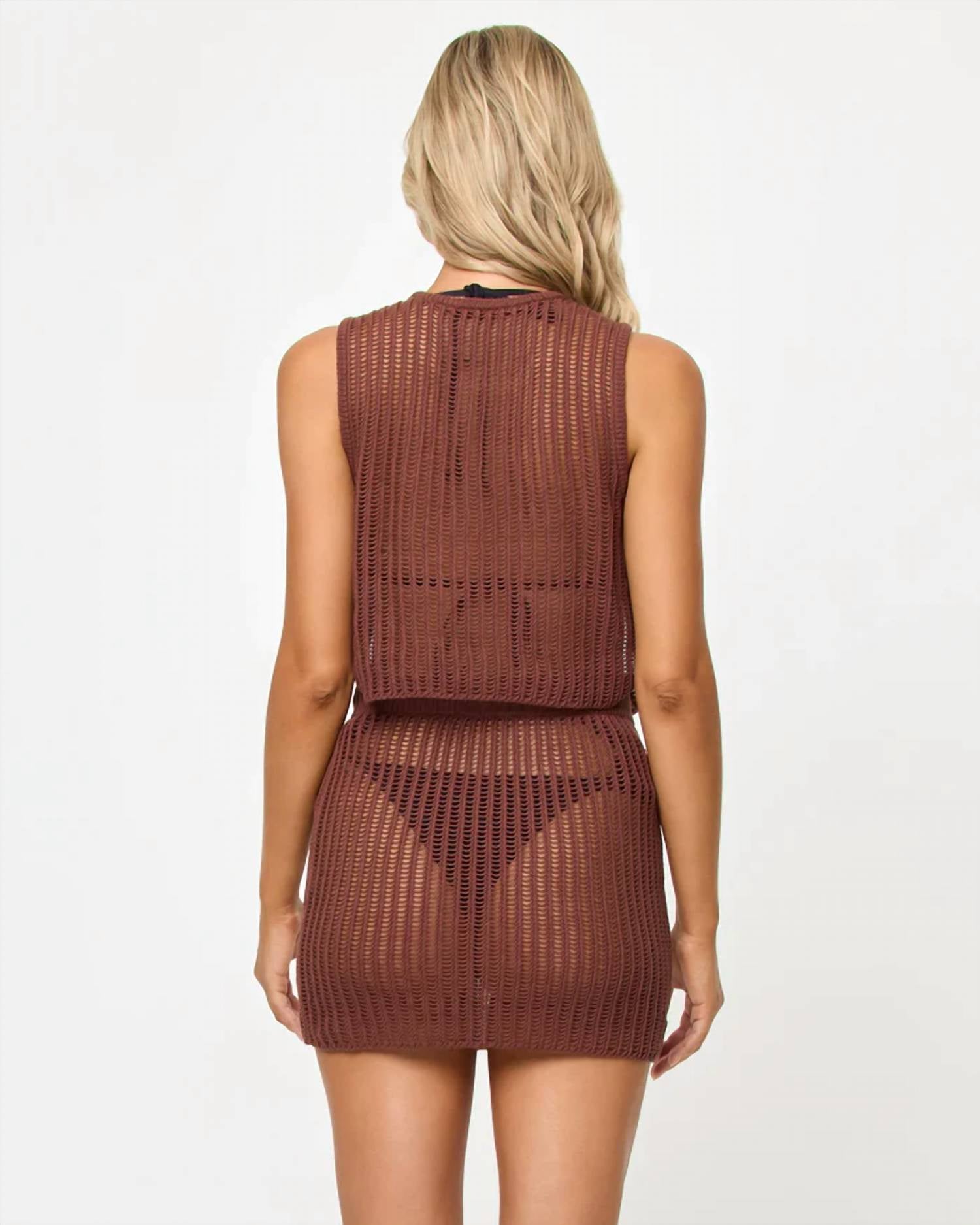 L*Space - Sander Crochet Knit Mini Skirt