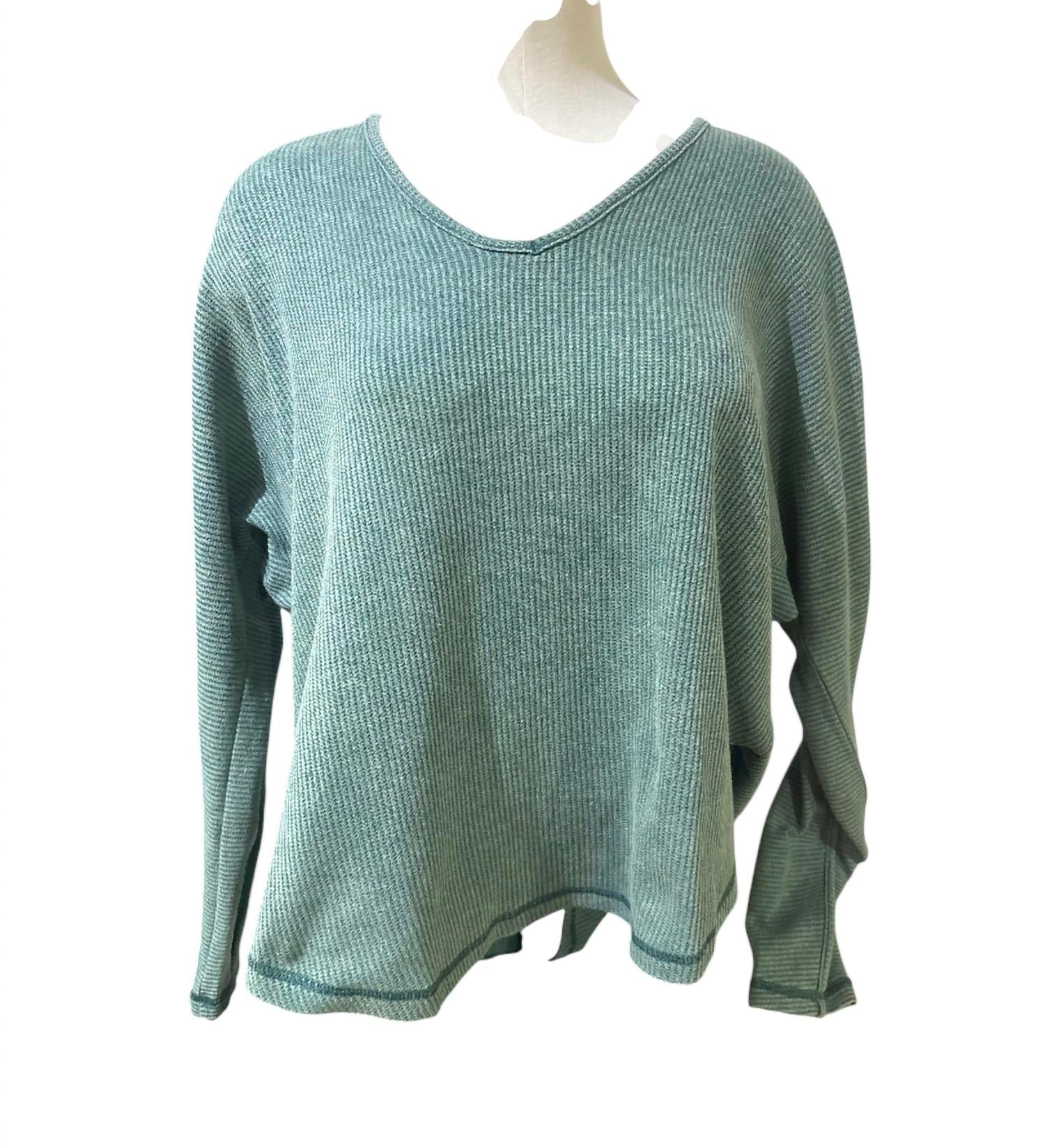 Hem & Thread - Women's V-neck Thermal Top