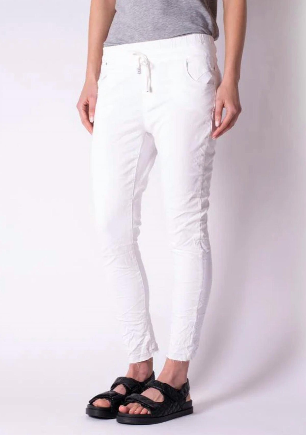 Bianco - Textured Jogger Pants