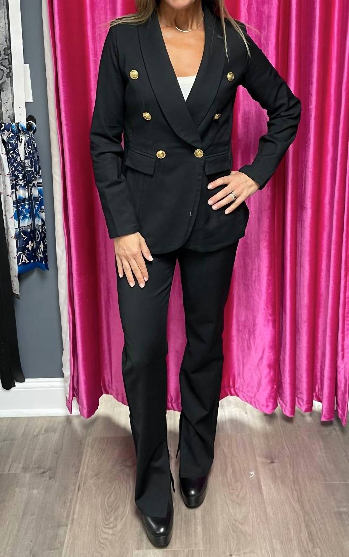 Wesley Trouser Pant with Slit