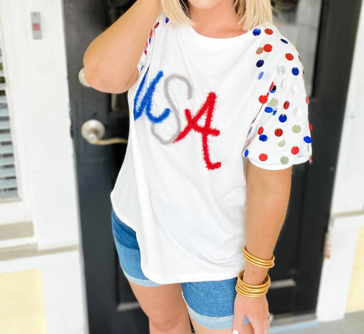 Bibi - All-american Sparkle Top