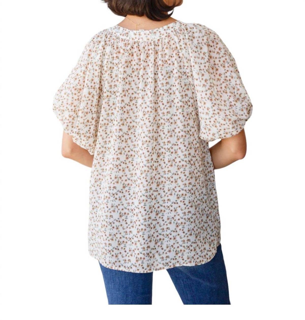 Bibi - Fancy Me Floral Button Down Shirt