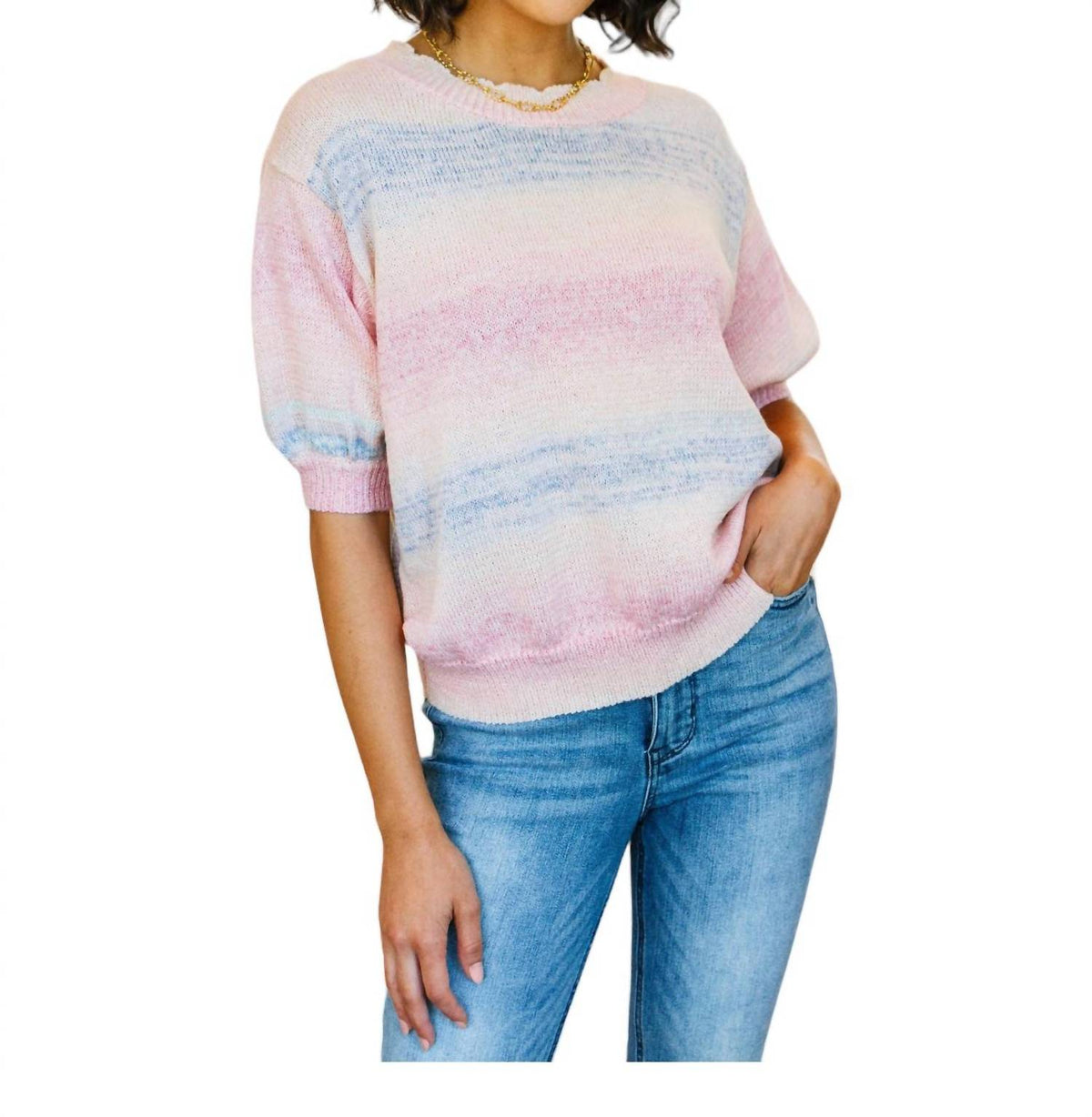 Bibi - I'll Never Stop Striped Sweater