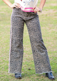 Bibi - Stripe High-Rise Pants