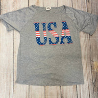 Bibi - Usa Knit Top - clothing - grey - patterned