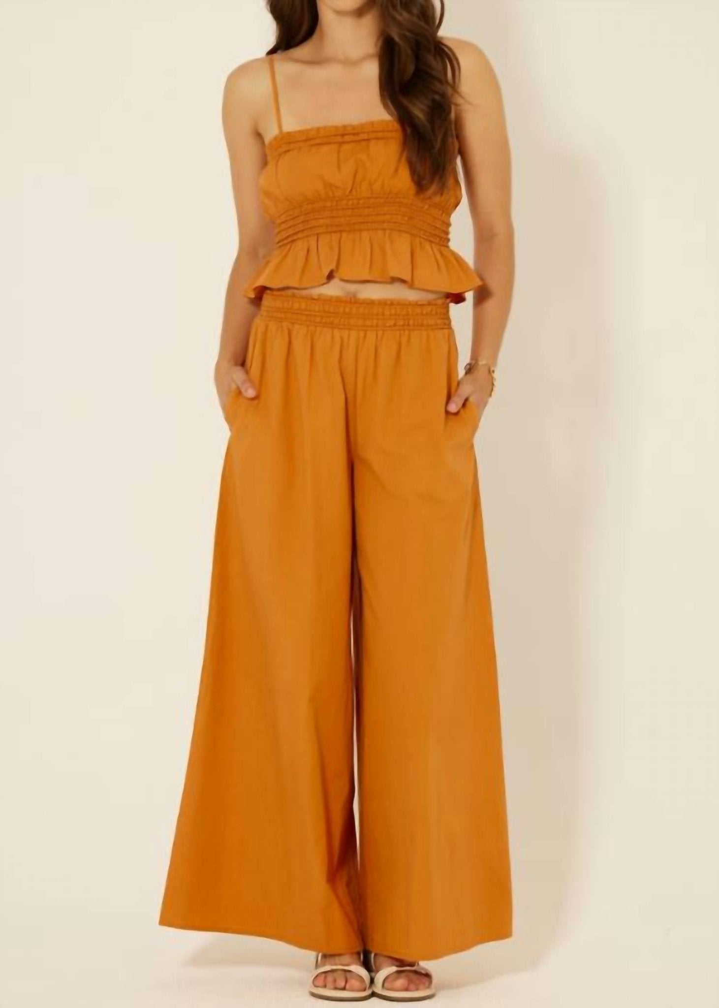 Bila77 - Naples Pant - clothing - cotton - orange