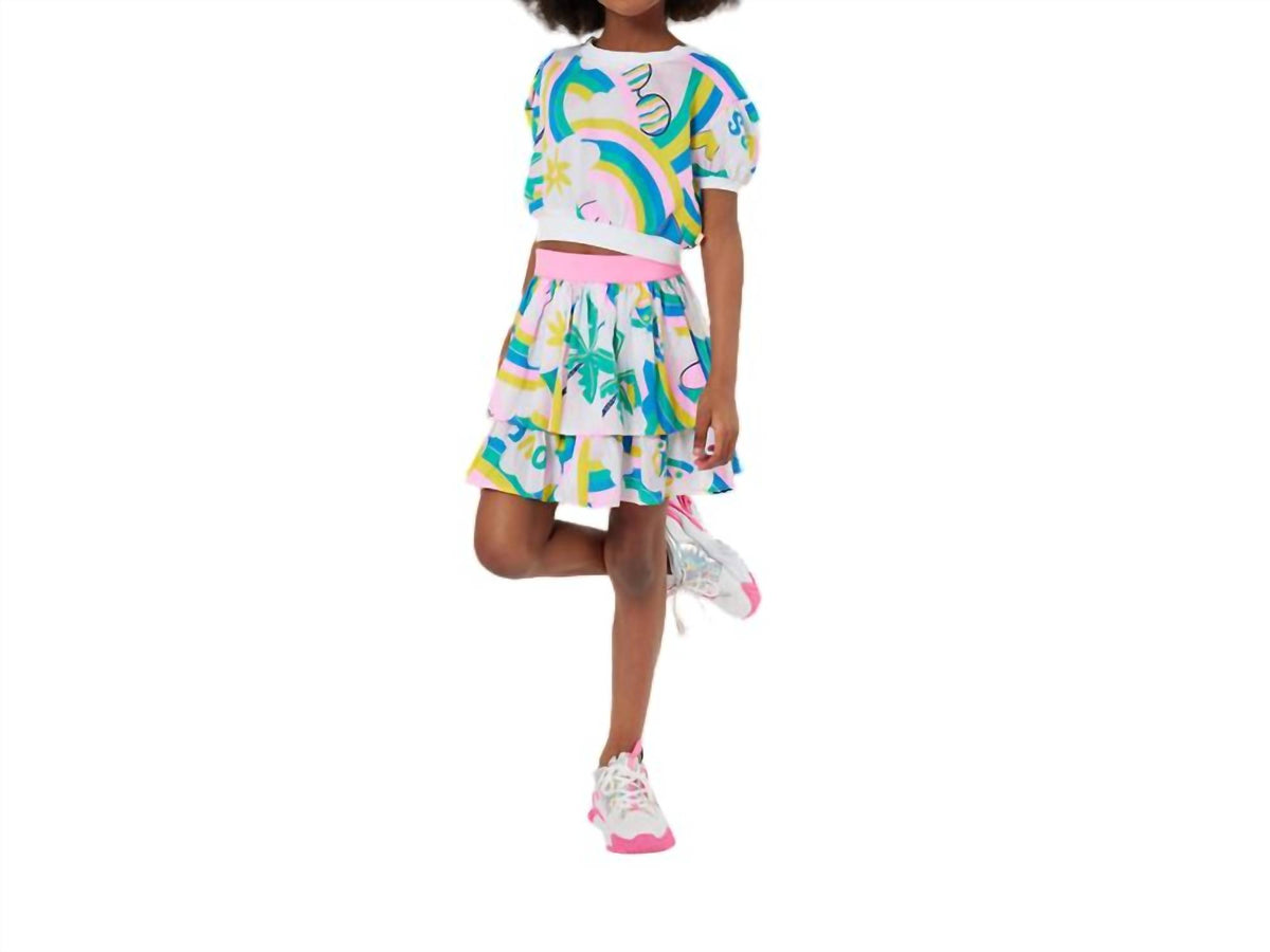 Billieblush - Allover Rainbow Cotton Blouse