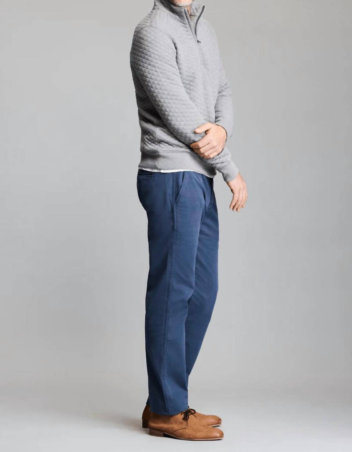 Billy Reid - Diamond Quilt Half Zip Sweater