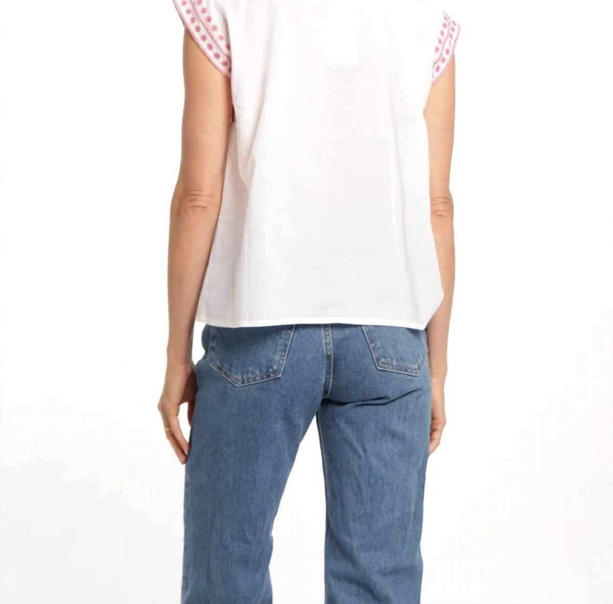 Bindu - Esmeralda Embroidered Top