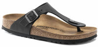 Birkenstock - Birkenstock Women's Gizeh Oiled Leather - Black - black - leather - sandals