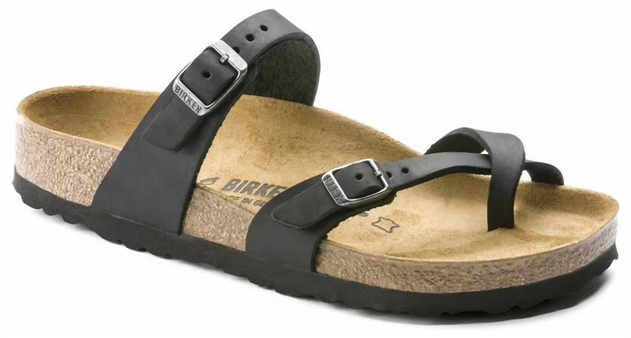 Birkenstock - Birkenstock Womens Mayari Oiled Leather - Black - black - leather - sandals