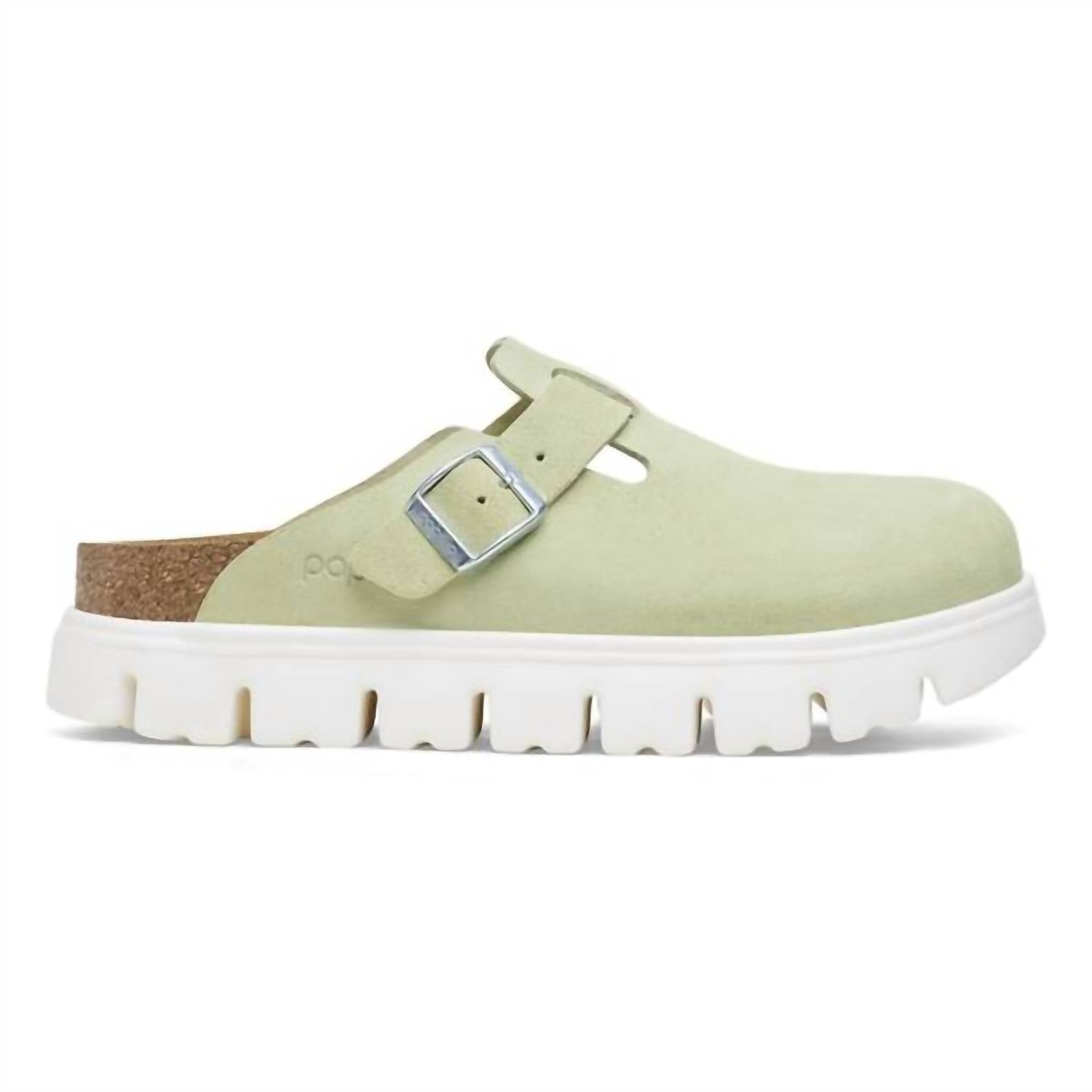 Birkenstock - Women's Boston Chunky Clog - Narrow - clogs - green - mules