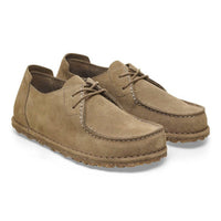 Birkenstock - Women's Utti Lace Suede Leather Shoes - brown - moccasins - shoes