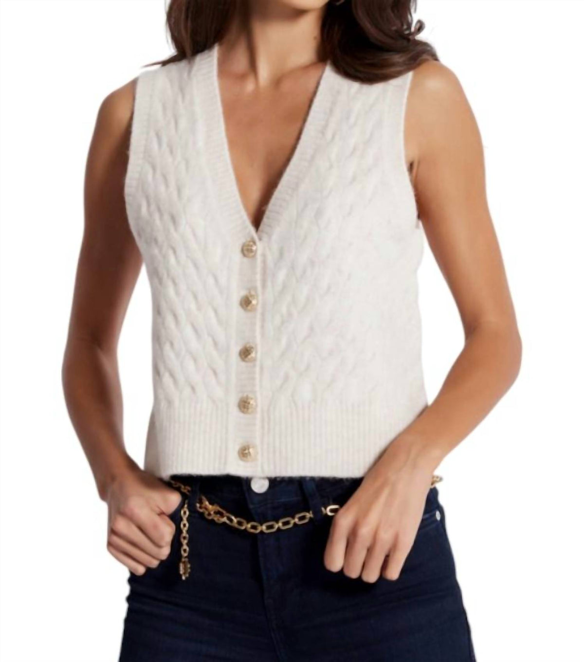 Bishop + Young - Estella Cable Knit Vest
