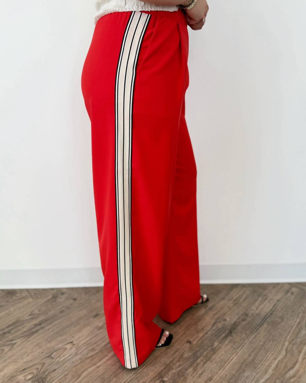 Bishop + Young - Jules Pull On Striped Pant - clothing - pants - red
