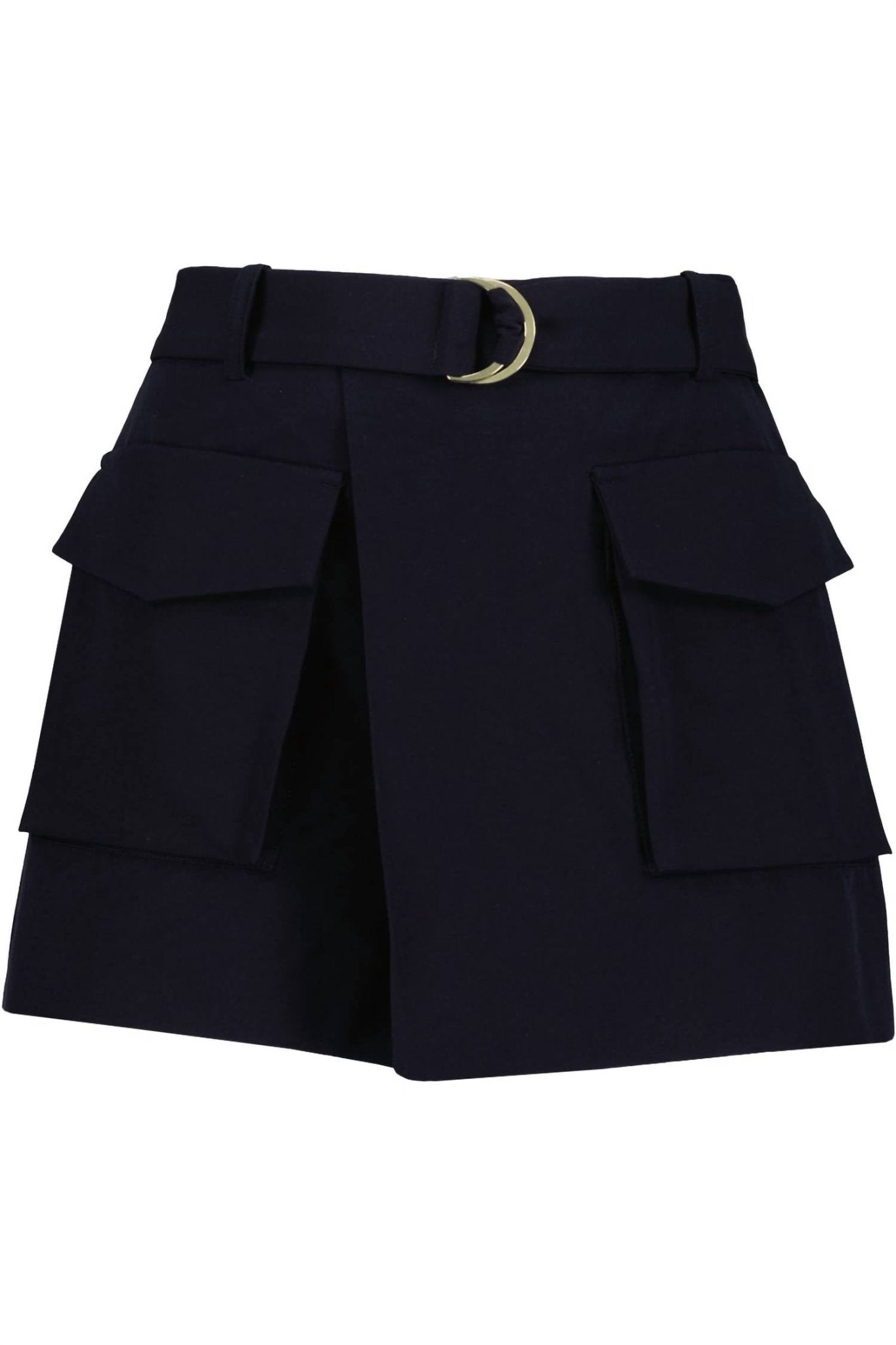 Bishop + Young - Malone Belted Skort - blue - clothing - shorts
