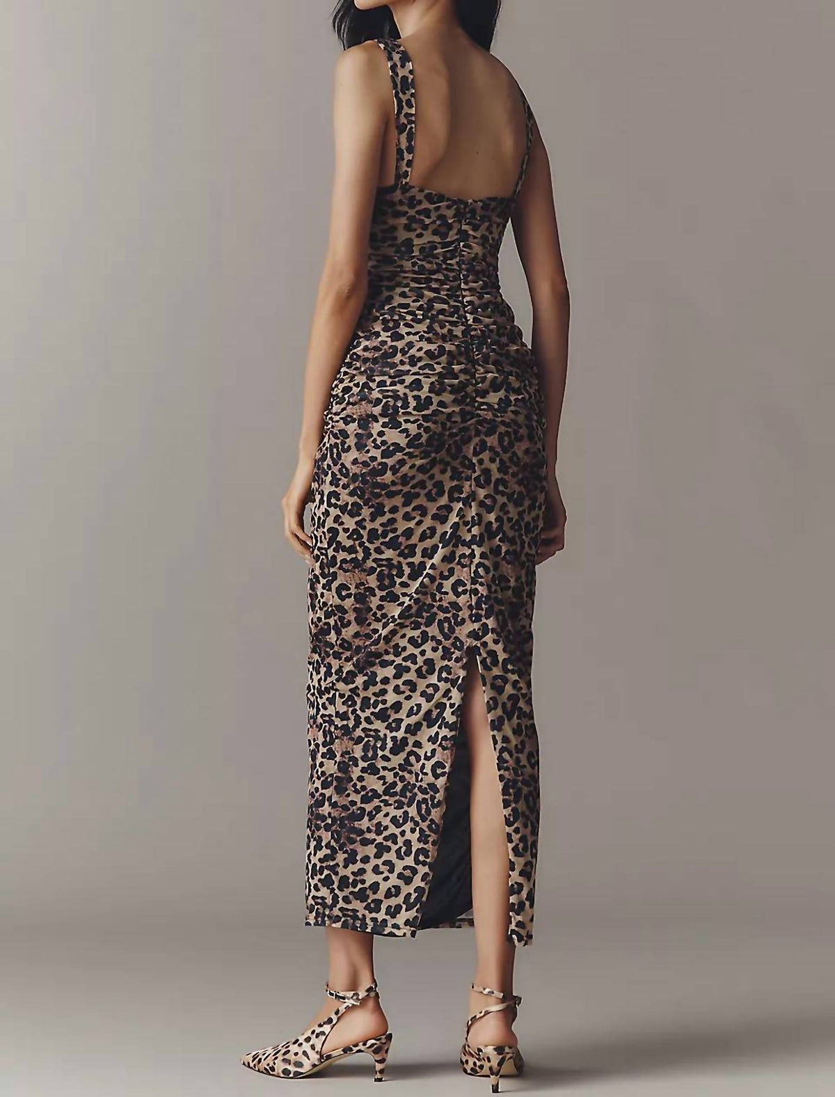 Bishop + Young - Ruched Cowl Neck Dress