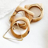 Bisjoux - Bamboo Bangle Set - bracelets - brown - jewelry