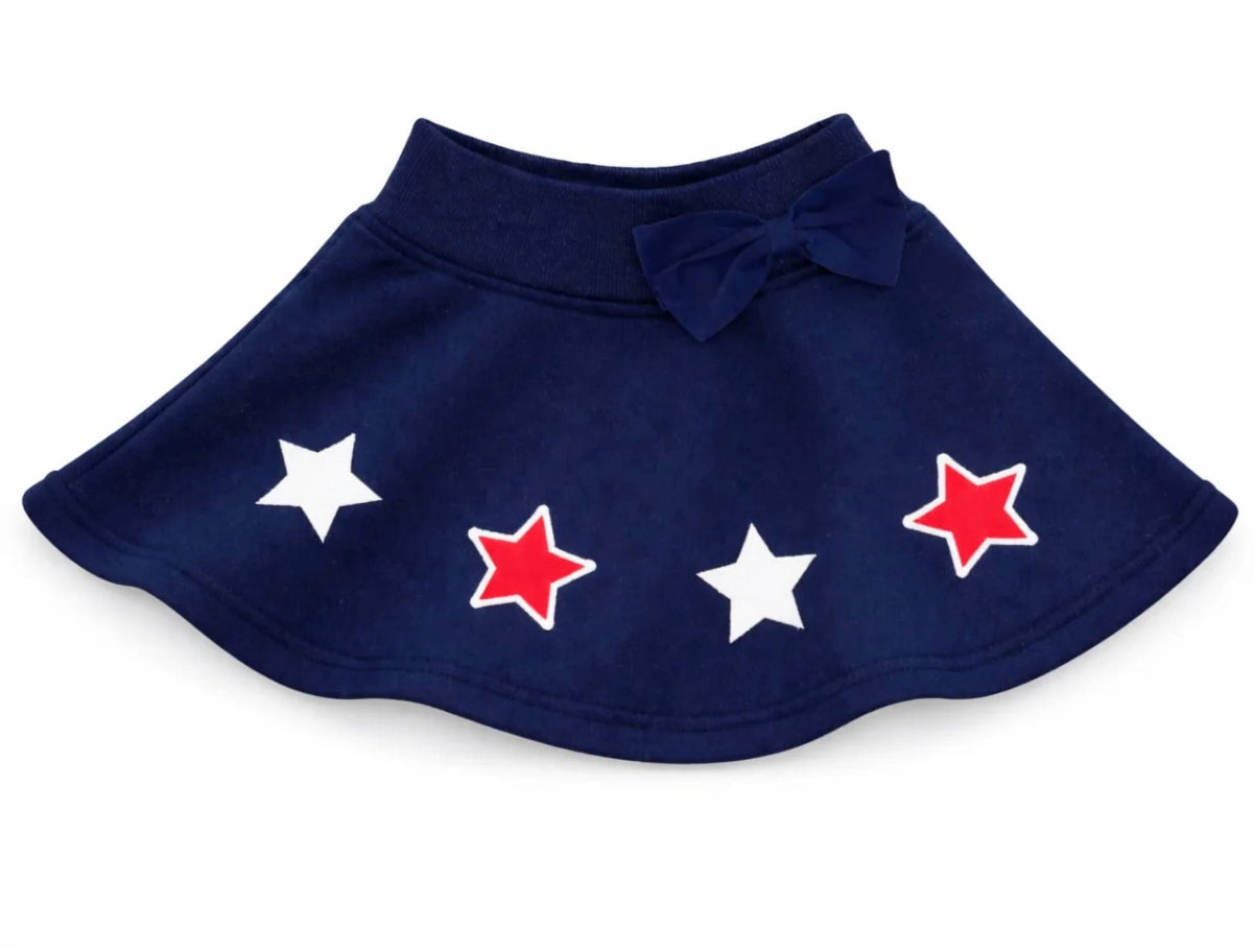 Bits & Bows - Girl's America Bow Skort