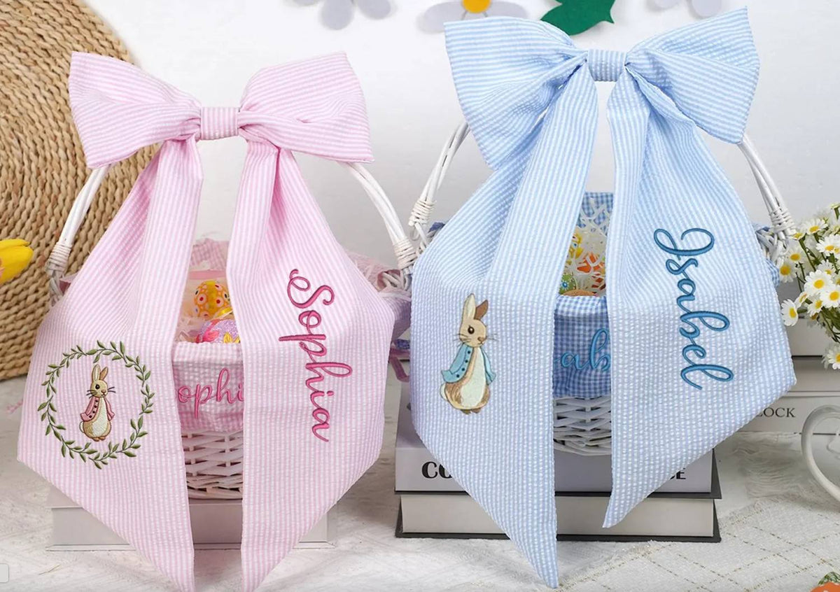 Bits & Bows - Seersucker Sashes