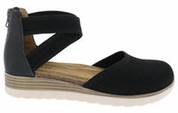Biza - Women's Blanche Walking Sandal - black - leather - sandals