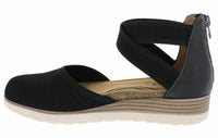 Biza - Women's Blanche Walking Sandal - black - leather - sandals
