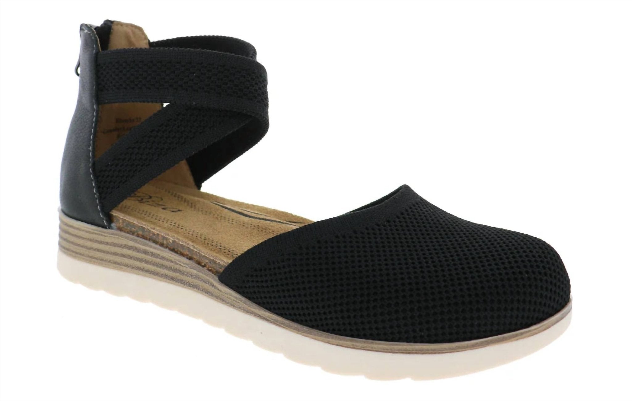 Biza - Women's Blanche Walking Sandal - black - leather - sandals