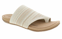 Biza - Women's Lavish Stretch Knit Sandal - beige - sandals - shoes