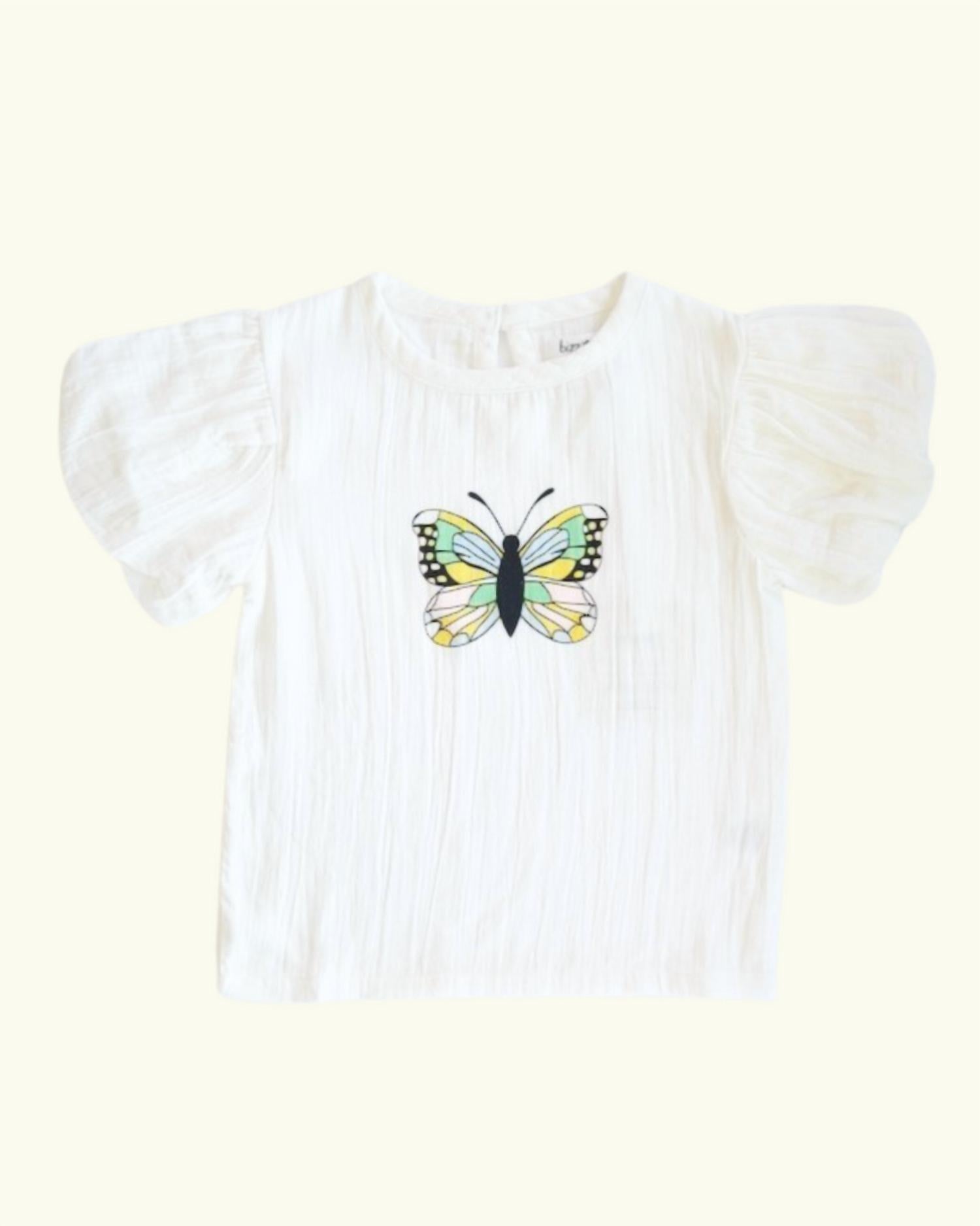 Bizz X Siss - Yara Flutter Tee - clothing - cotton - graphic