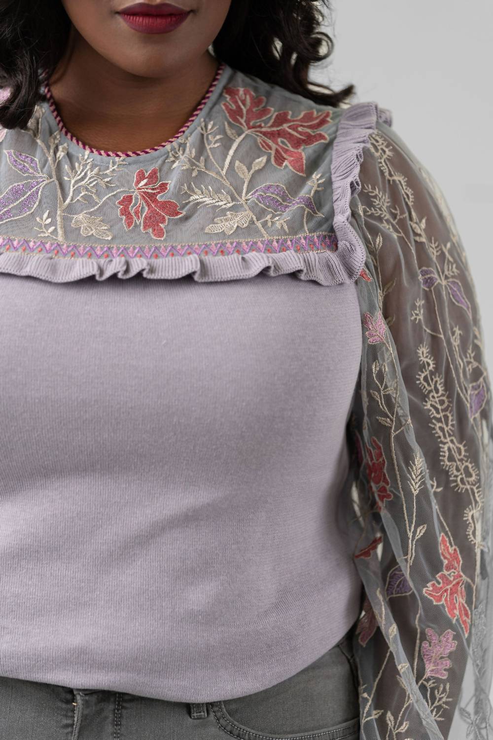 -Bl^Nk- - Elline Knitted Top - Plus