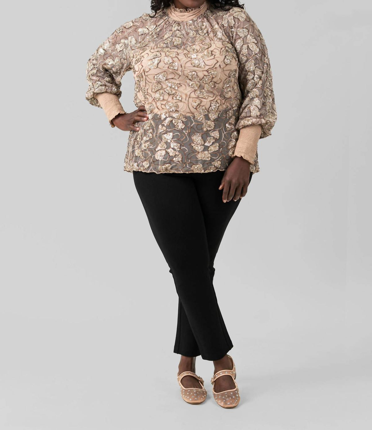 -Bl^Nk- - Finja Top With Camisole - Plus Size