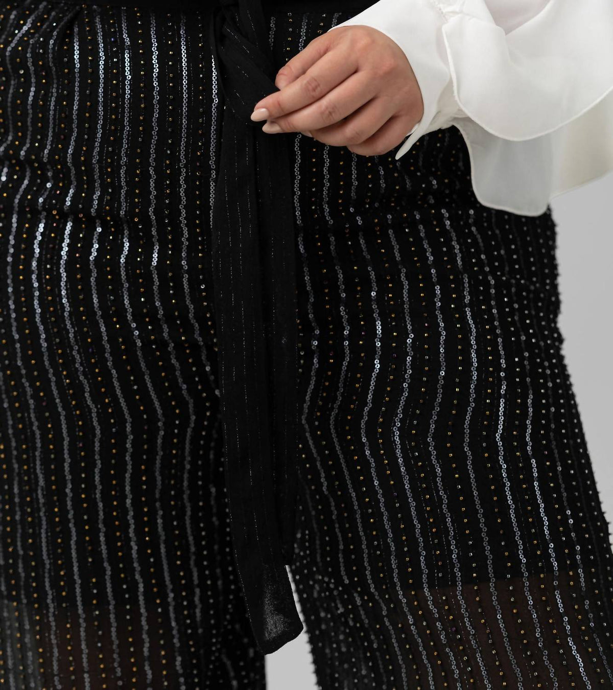 -Bl^Nk- - Peloni Wideleg Pants - Plus