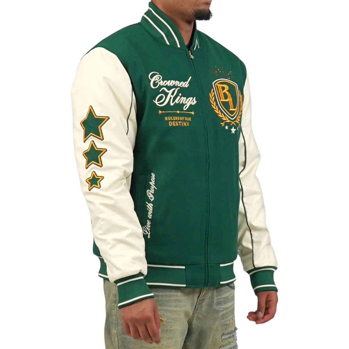 Blac Leaf - Crowned Kings Bomber Jacket