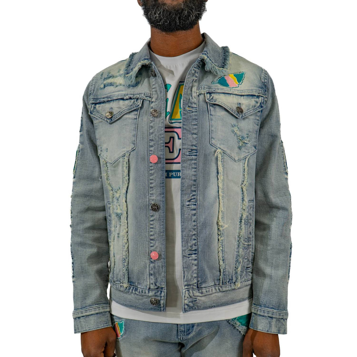 Blac Leaf - Growth Patchwork Denim Jacket
