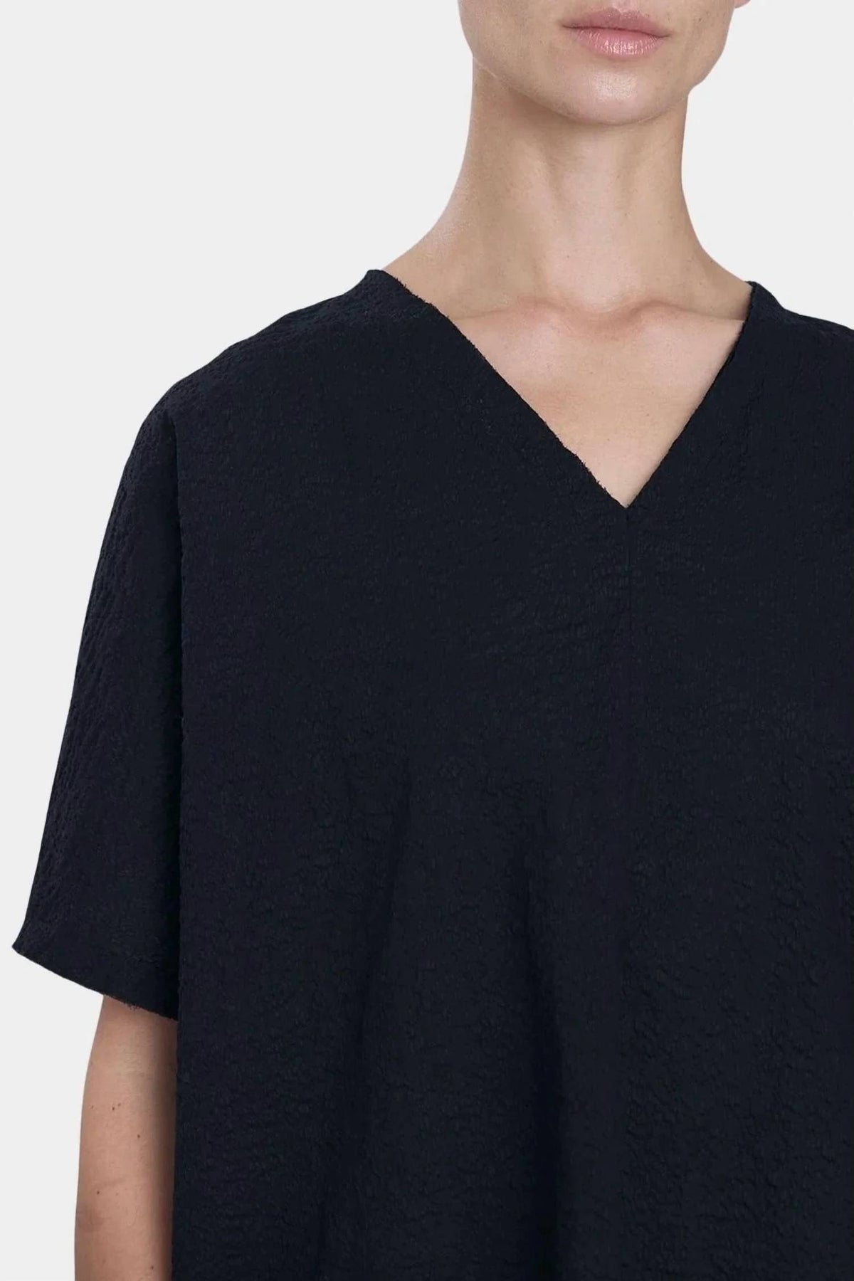 Black Crane - V-neck Mini Dress