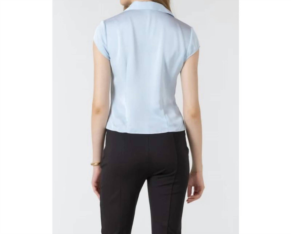 Black Tape - Seamed Button Down Blouse