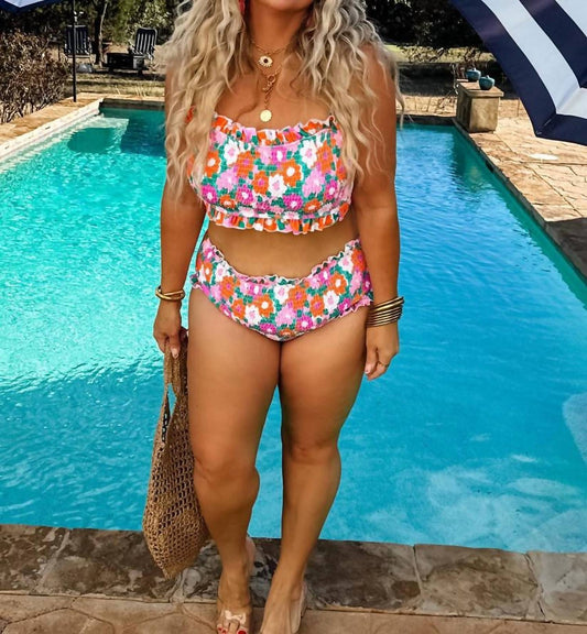 Blakeley - Floral Three Piece Swim Set - bikinis - clothing - floral