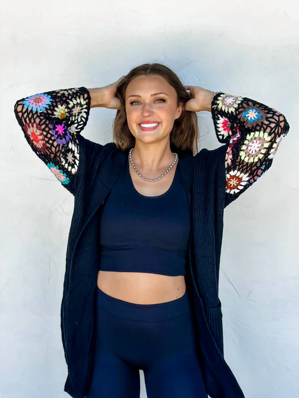 Blakeley - Granny Square Sweater Cardigan